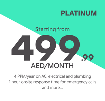 Platinum starting from 499.99 AED/month